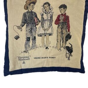 Vintage Norman Rockwell Pillow Cover